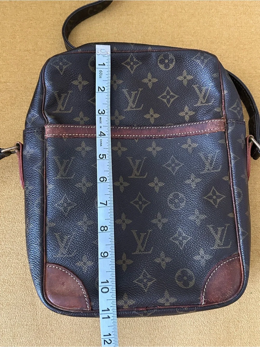Louis Vuitton Vintage Monogram Danube MM Crossbody Bag (w/ COA)